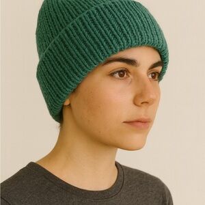 Green Knit Beanie